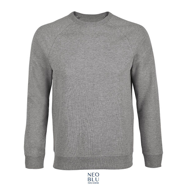 Sweat-shirt personnalisé | Nelson Men Gris chiné