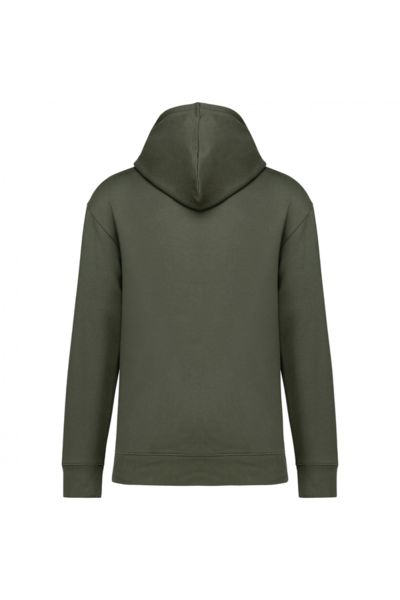 Sweat-shirt personnalisable coton bio à capuche à épaules tombantes molleton gratté unisexe  Organic khaki