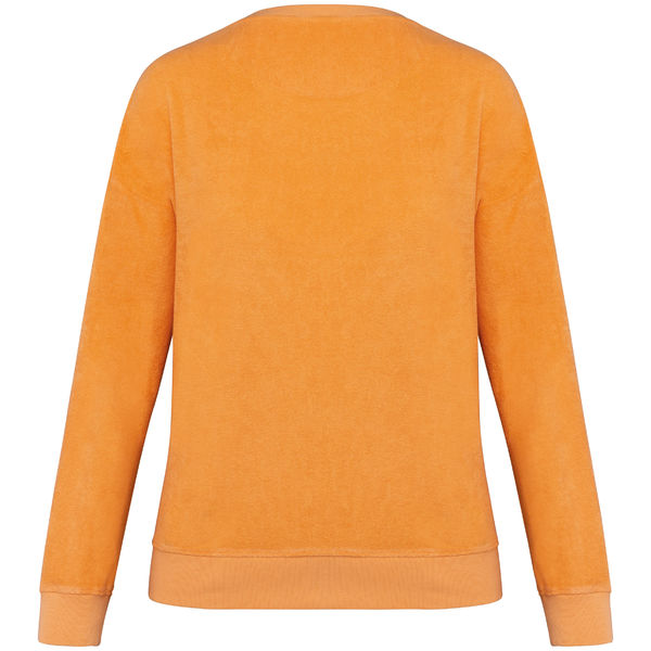 Sweat-shirt personnalisable écologique en éponge femme  Apricot