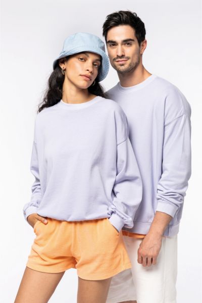 Sweat-shirt publicitaire GOTS oversize French Terry unisexe  9