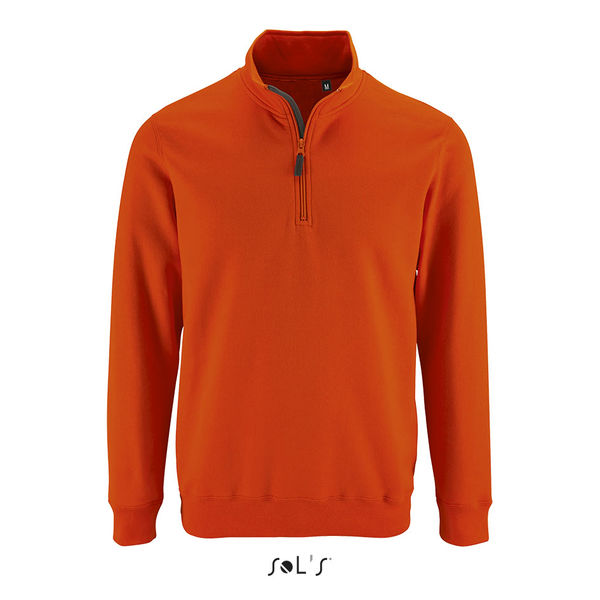 Sweat-shirt publicitaire homme col camionneur | Stan Orange