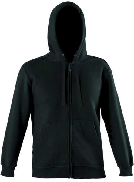 Sweats entreprise ZIP THROUGH HOODED SW260 Black