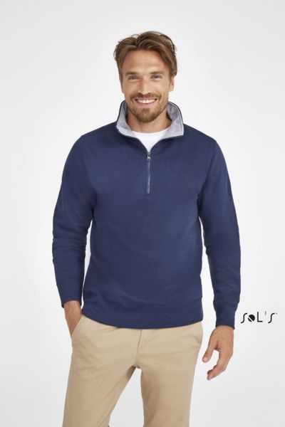 Sweat-shirt publicitaire homme col camionneur (1/4 zip) | Scott