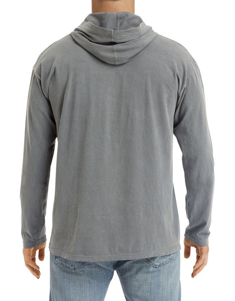 Sweatshirt personnalisé unisexe manches longues avec capuche | Saint-Michel Grey