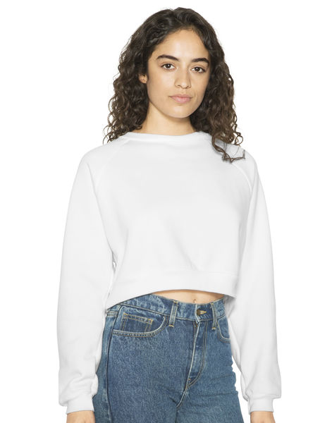 Sweatshirt publicitaire femme manches longues raglan | Harden White