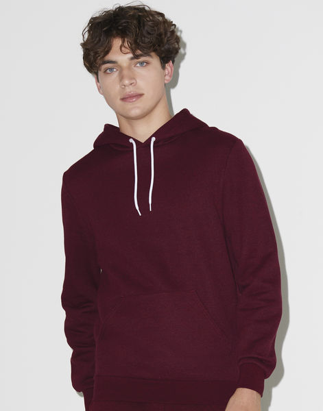 Sweatshirt publicitaire homme manches longues avec capuche | Kilmer Peppered Cranberry