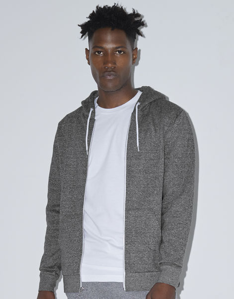 Sweatshirt publicitaire unisexe manches longues avec capuche | Goldstein Peppered Grey