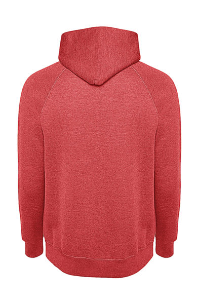 Sweatshirt publicitaire unisexe manches longues avec capuche | Media Hoodie Heather Fire Red