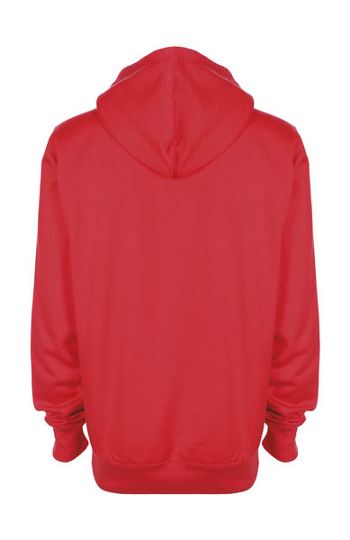 Sweatshirt personnalisé manches longues avec capuche | Tagless Hoodie Fire Red