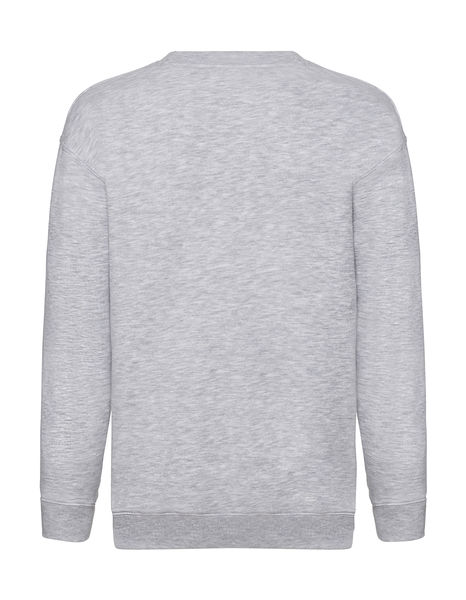 Sweatshirt publicitaire enfants manches longues | Kids Premium Set-In Sweat Heather Grey