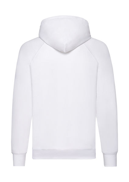 Sweatshirt publicitaire homme manches longues avec capuche | Lightweight Hooded Sweat White