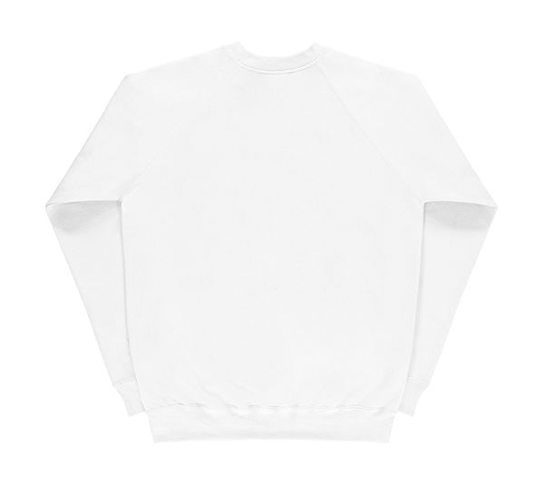 Sweatshirt personnalisé homme manches longues raglan | Blackrod White