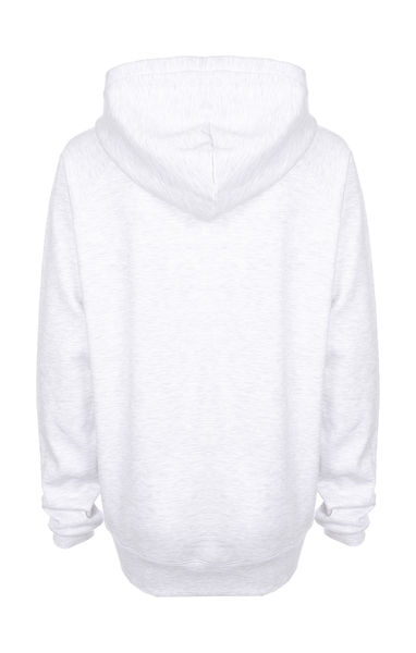 Sweatshirt personnalisé femme manches longues avec capuche | Raglan Hoodie Ash