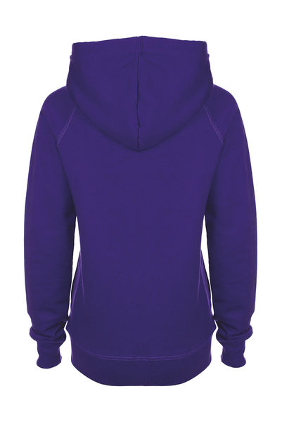 Sweatshirt personnalisé femme manches longues avec capuche | Raglan Hoodie Purple