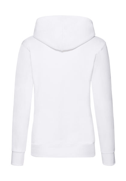 Sweatshirt publicitaire femme manches longues avec capuche | Ladies Classic Hooded Sweat White