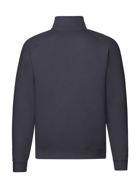 Sweatshirt publicitaire manches longues raglan | Zip-Neck Sweatshirt Deep Navy