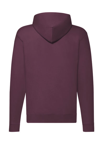 Sweat-shirt homme zippé à capuche personnalisé | Classic Hooded Sweat Jacket Burgundy