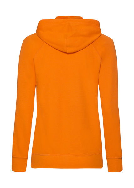 Sweatshirt publicitaire femme manches longues avec capuche | Ladies Lightweight Hooded Sweat Jacket Orange