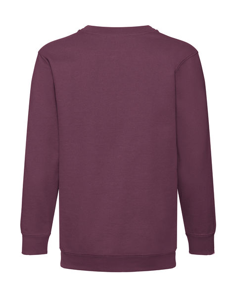 Sweat-shirt enfant col rond personnalisé | Kids Classic Set-In Sweat Burgundy