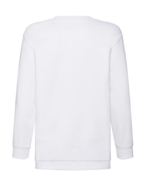 Sweat-shirt enfant col rond personnalisé | Kids Classic Set-In Sweat White