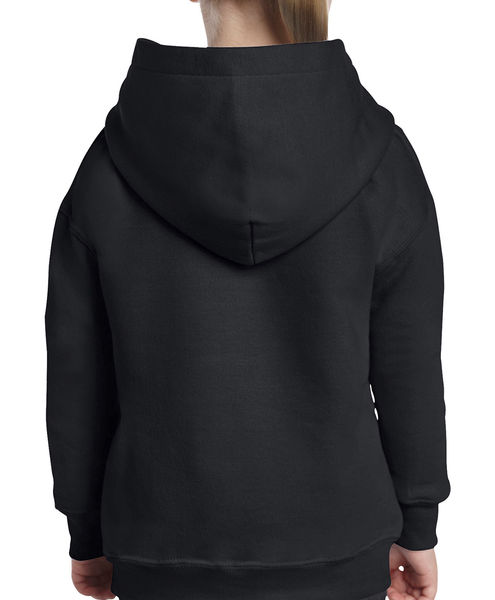 Sweat-shirt enfant capuche heavy blend™ publicitaire | Waterloo Black
