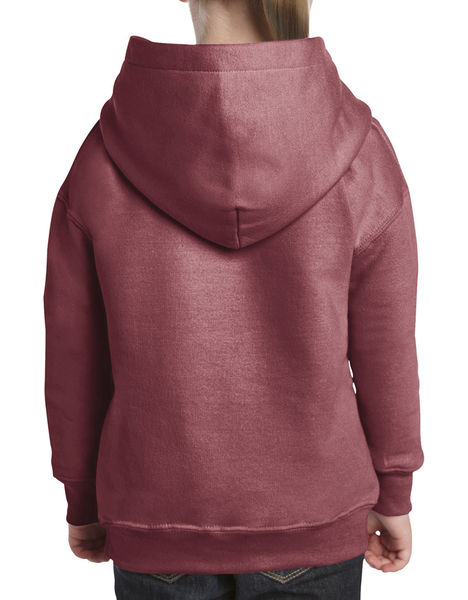 Sweat-shirt enfant capuche heavy blend™ publicitaire | Waterloo Heather Sport Dark Maroon