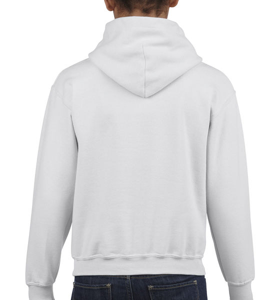 Sweat-shirt enfant capuche heavy blend™ publicitaire | Waterloo White