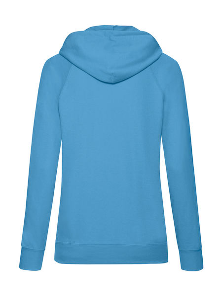 Sweatshirt personnalisé femme manches longues avec capuche | Ladies Lightweight Hooded Sweat Azure Blue