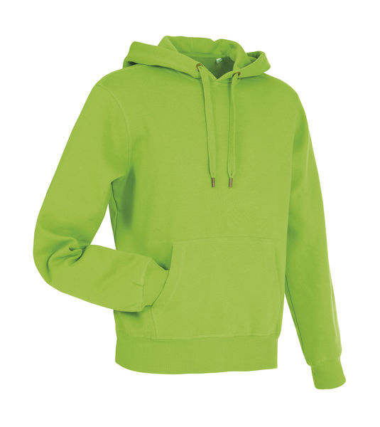 Sweatshirt publicitaire homme manches longues avec capuche | Active Sweat Hoody Men Kiwi Green