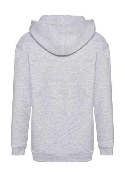 Sweatshirt publicitaire enfants manches longues avec capuche | Kids Premium Hooded Sweat Heather Grey
