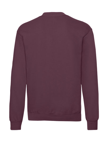 Sweatshirt personnalisé manches longues | Classic Set In Sweat Burgundy