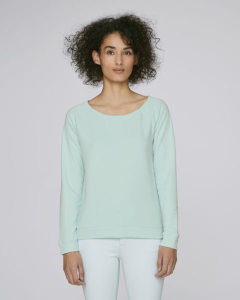 Sweat-shirt encolure dégagée femme  | Stella Escapes Caribbean Blue