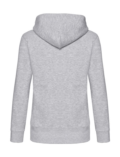 Sweat-shirt femme zippé à capuche premium publicitaire | Premium Hooded Sweat Jacket Lady-Fit Heather Grey