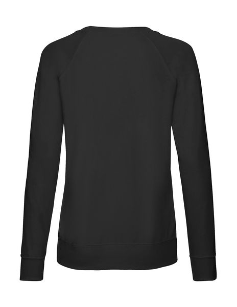 Sweatshirt personnalisé femme manches longues raglan | Ladies Lightweight Raglan Sweat Black
