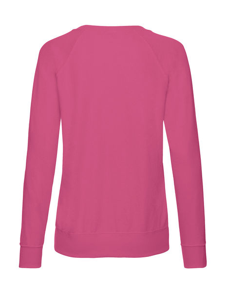 Sweatshirt personnalisé femme manches longues raglan | Ladies Lightweight Raglan Sweat Fuchsia