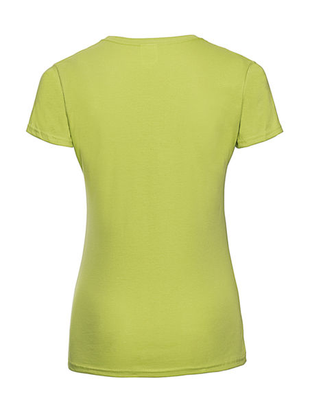 T-shirt publicitaire femme petites manches cintré | Macao Lime