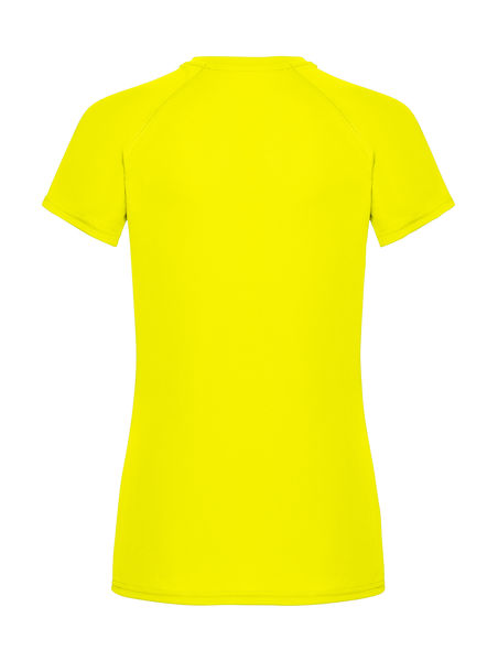 T-shirt personnalisé femme manches courtes cintré raglan | Ladies Performance T Bright Yellow
