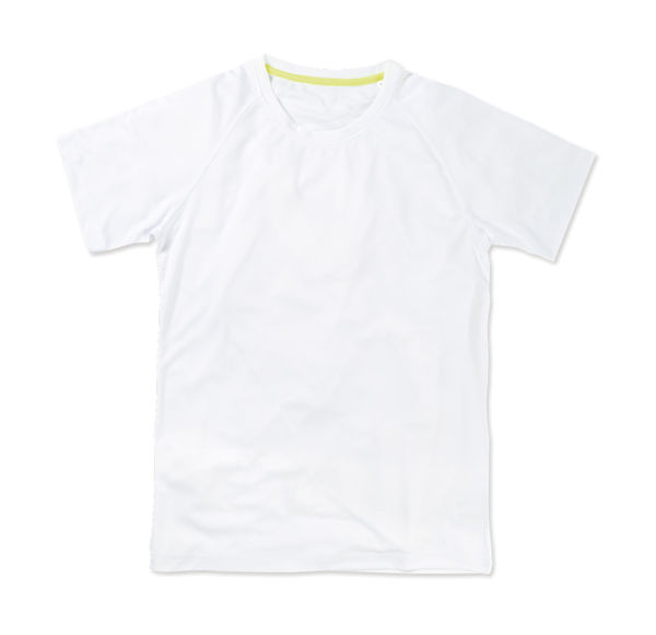 T-shirt publicitaire homme à manches courtes | Active 140 Raglan Men White