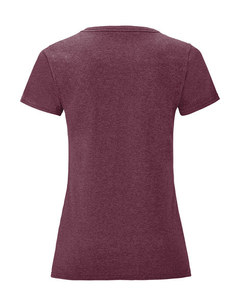 T-shirt femme iconic-t publicitaire | Ladies Iconic T Heather Burgundy