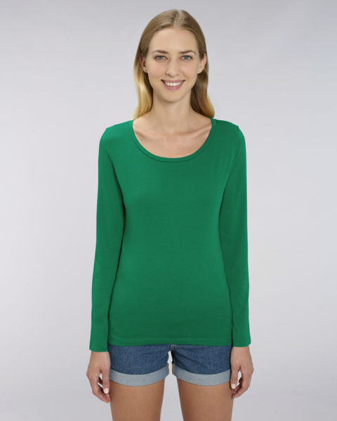 T-shirt iconique manches longues femme | Stella Singer Varsity Green