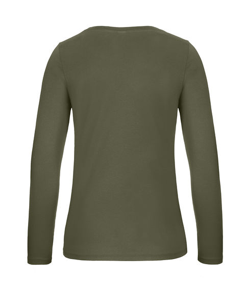 T-shirt manches longues femme personnalisé | #E150 LSL  women Urban Khaki