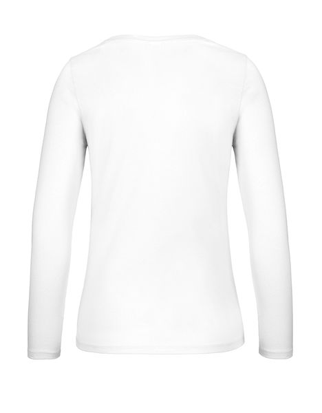 T-shirt manches longues femme personnalisé | #E150 LSL  women White
