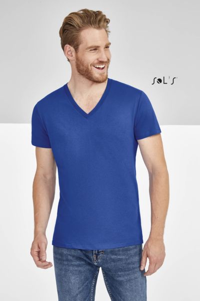 Tee-shirt publicitaire homme col V profond | Master