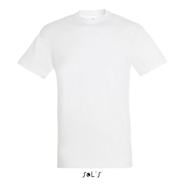 Tee-shirt personnalisé unisexe col rond | Regent Blanc
