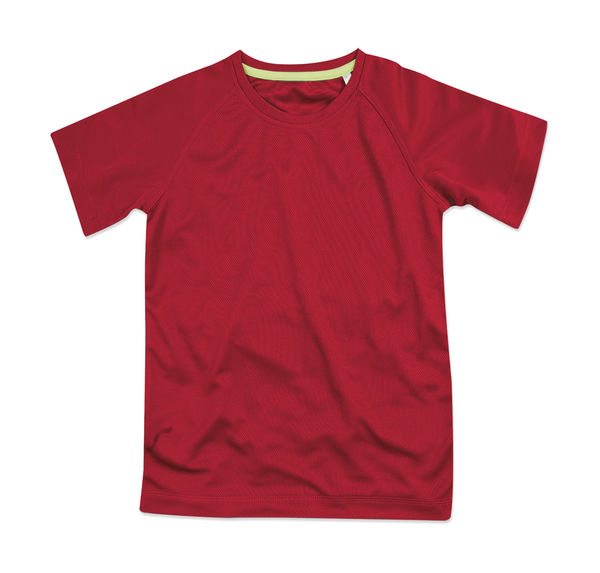 T-shirt publicitaire enfant manches courtes | Active 140 Raglan Kids Crimson Red