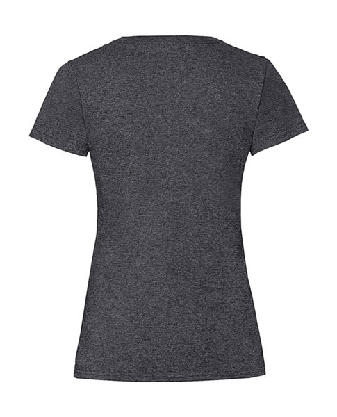 T-shirt femme col v valueweight publicitaire | Ladies Valueweight V-Neck T Dark Heather Grey