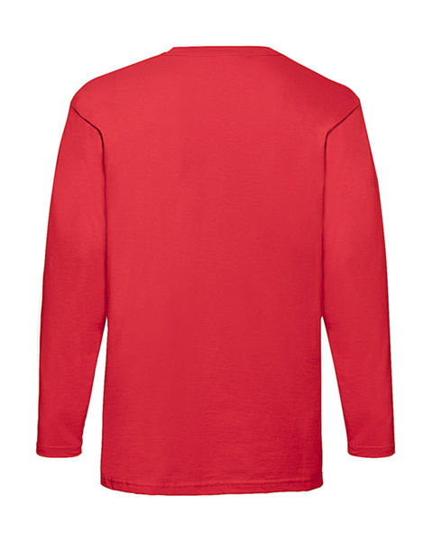 T-shirt publicitaire homme manches longues | Value weight LS T-Shirt Red