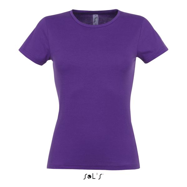 Tee-shirt publicitaire femme | Miss Violet foncé