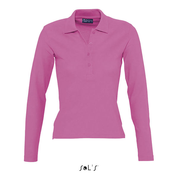 Polo publicitaire femme | Podium Rose flash