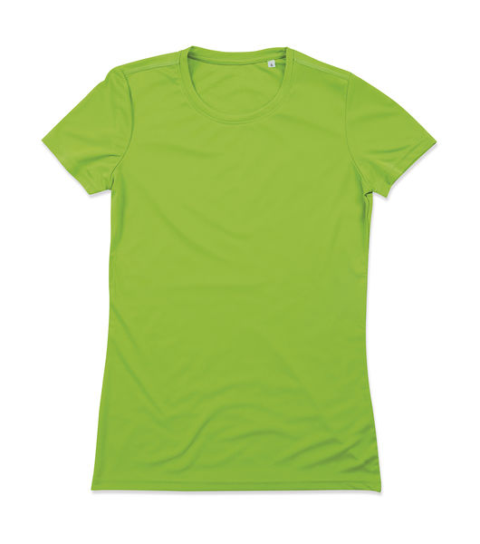 T-shirt publicitaire femme manches courtes avec détails réfléchissants | Active Sports-T Women Kiwi Green